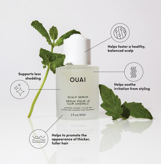 OUAI Scalp Serum - Hydrating Formula for Thicker, Fuller and Healthier Hair - 2 Fl Oz / 60 Ml