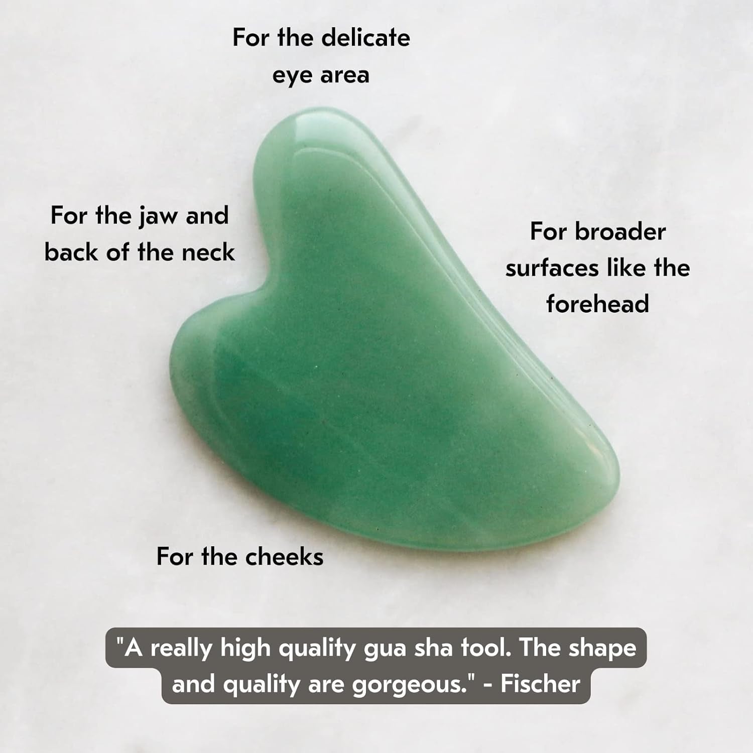 Jade Gua Sha Facial Tool – the Stone of Eternal Youth – 100% Genuine Jade Stone Face Sculpting Tool for Lymphatic Drainage, Puffiness Reduction & Timeless Radiance