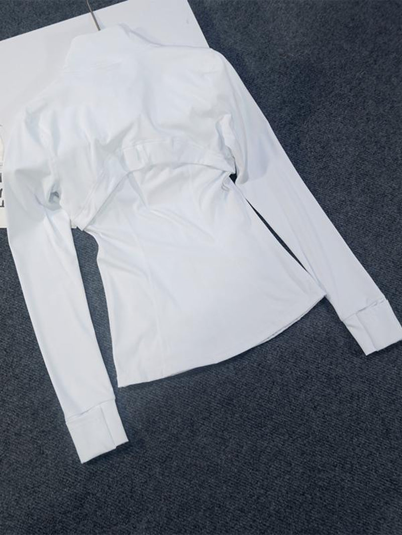 Yoga Suit Gold Zipper Version Women'S Yoga Jacket, Sports Stand up Collar Jacket, Fitness Slim Fit and Slimming Top