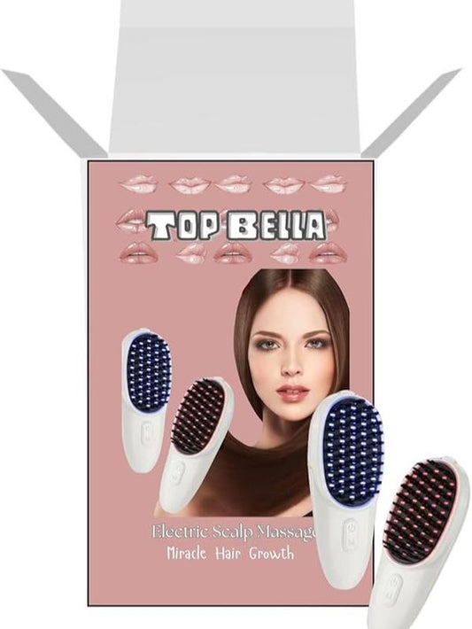 Electric Scalp Massager & Hairbrush for Hair Growth – Rechargeable, Head Scrubber, Cordless Handheld Massager Ideal for Hair Repair, Stress Relief