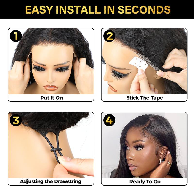 OQ HAIR 220% Density Full Burmese Curly 13X6 Lace Frontal Glueless Wigs Water Wave Virgin Human Hair Wigs Pre Plucked Natural Hairline