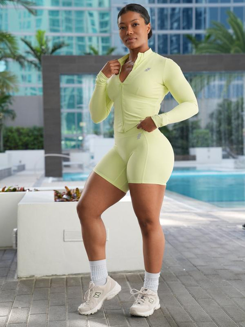 Sculpted Sports Jacket and Shorts Set