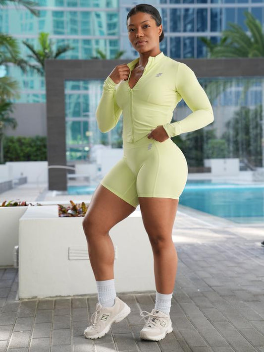 Sculpted Sports Jacket and Shorts Set