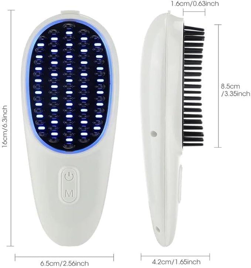 Electric Scalp Massager & Hairbrush for Hair Growth – Rechargeable, Head Scrubber, Cordless Handheld Massager Ideal for Hair Repair, Stress Relief