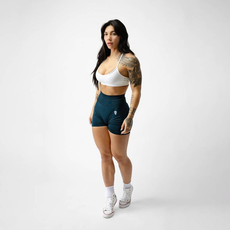 Gymreapers 3 Pack Infinity Seamless Scrunch Shorts for Women Moisture Wicking Breathable Workout Shorts with Diamond Gusset Crotch No Front Seam High Waist Two Tier Waistband Squat Proof Compression Fit Gym Yoga Training Athletic Activewear