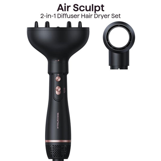 Wavytalk Air Sculpt 2-In-1 Diffuser Hair Dryer Set, Enhance Natural Curls and Reduce Frizz