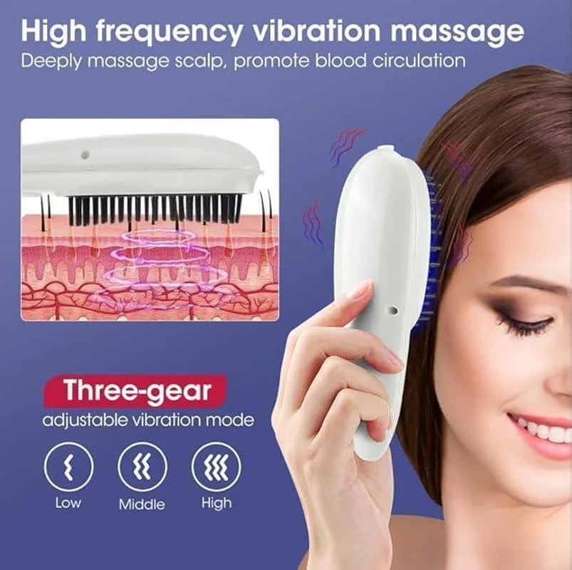 Electric Scalp Massager & Hairbrush for Hair Growth – Rechargeable, Head Scrubber, Cordless Handheld Massager Ideal for Hair Repair, Stress Relief
