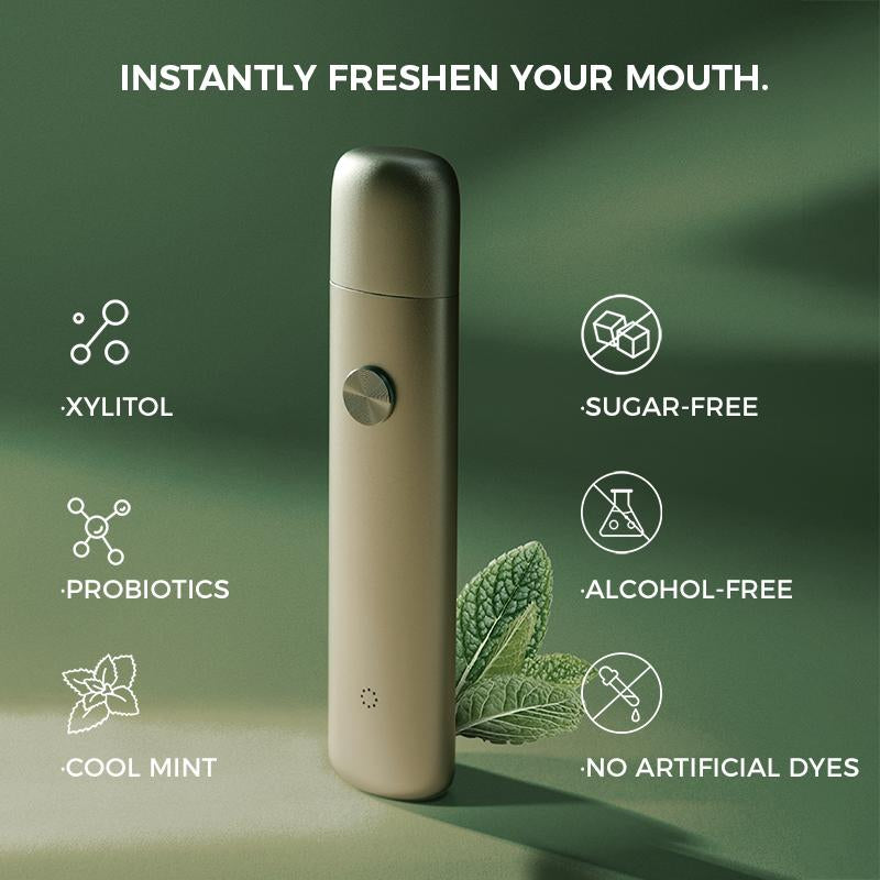 ZDEER Smart Electric Oral Spray - Mouth Spray Fresh Breath, Rechargeable, Alcohol Free, Outdoorfun Clean Cleansing Comfort Magnetic Kissingspray