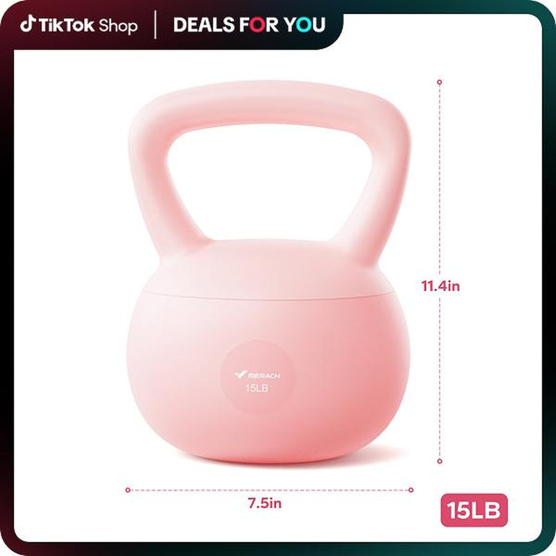 Dealsforyoudays MERACH Soft Kettlebell with Handle for Weightlifting Conditioning Strength and Core Training, Weightlifting Kettlebell for Home Gym, Fitness Equipment