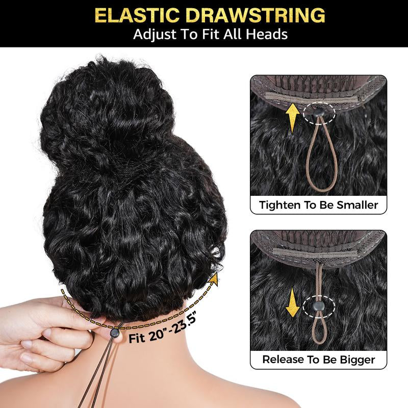 OQ HAIR 220% Density Full Burmese Curly 13X6 Lace Frontal Glueless Wigs Water Wave Virgin Human Hair Wigs Pre Plucked Natural Hairline