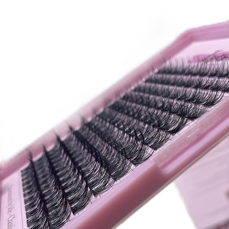Eyeshine Classic (Black 12-16Mm) Lash Clusters Bundle Includes Black Bond and Seal, Tweezer and Oil Remover