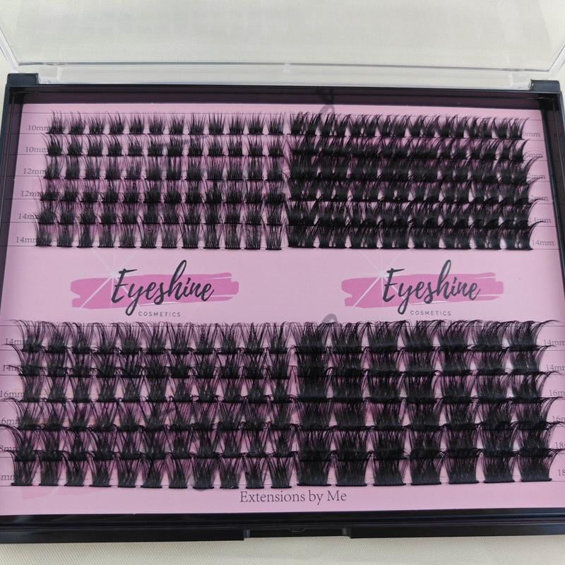 Eyeshine I Want It All (Black 10-18Mm) Lash Clusters Only Faux Eyelashes Extensions Glue Sold Separately