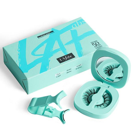 Lafabs Soft Magnetic Eyelashes, Cosmetic Eyelash Extension with Applicator, Twin Lashes, No Glue & No Liner Needed, Reusable, Waterproof, Natural Look Lashes Makeup Eyelashes Extensions