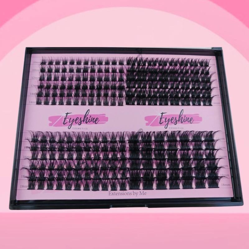 Eyeshine I Want It All (Black 10-18Mm) Lash Clusters Only Faux Eyelashes Extensions Glue Sold Separately