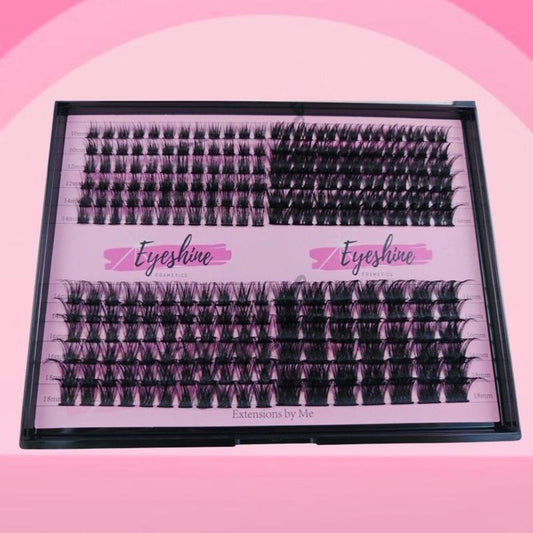Eyeshine I Want It All (Black 10-18Mm) Lash Clusters Only Faux Eyelashes Extensions Glue Sold Separately