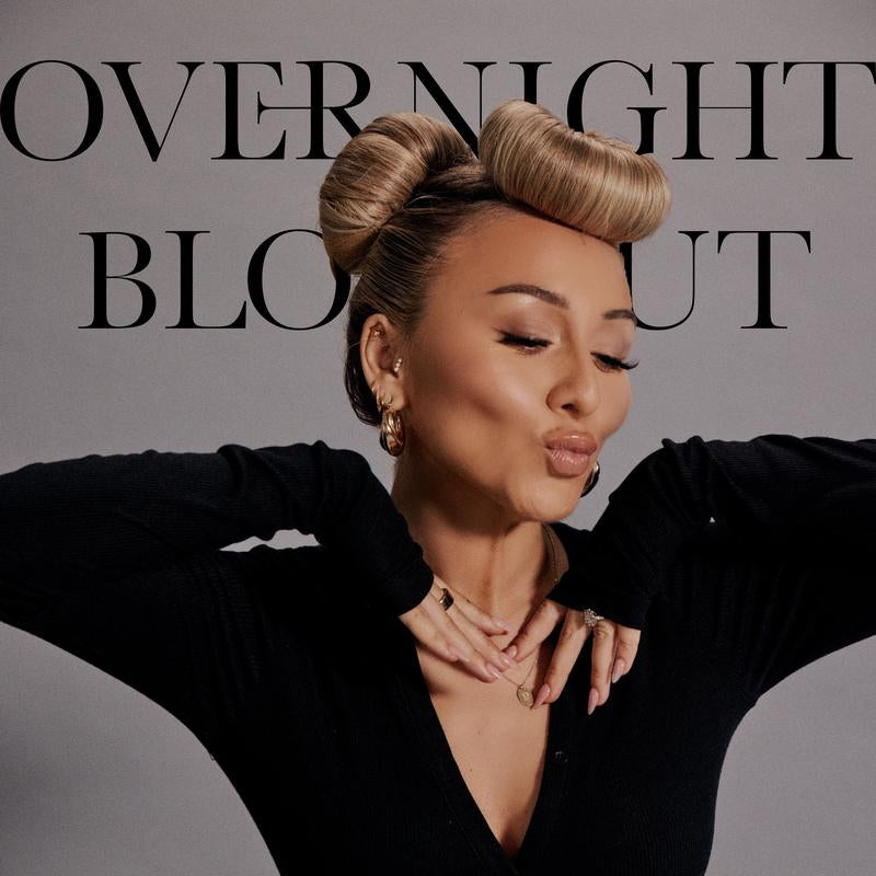 The Original Authentic Overnight Blowout Classic 3 Rod Set (Scarf NOT Included) Heatless Haircare Velvet Material Easy Hook Lock Design US Market, 3 Pcs, Preserve Blowout, No Heat Curl, Sleep