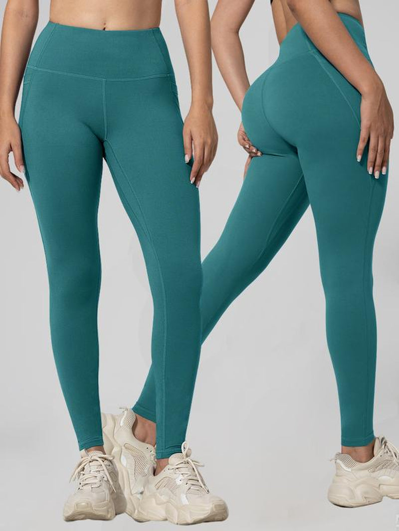 CHRLEISURE 3/5/6-Pack High Waisted Sports Leggings with Pockets for Women - Soft Athletic Tummy Control Pants for Running Cycling Yoga Workout Leggings