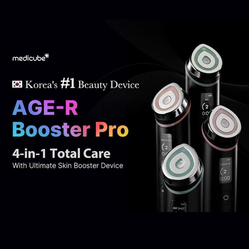 [Medicube Official] AGE-R Booster Pro - PINK (New) / Black ㅣKbeauty Viral Glass Glow Device for Glowy Glass Skin Facial Comfort