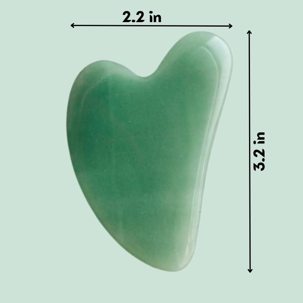 Jade Gua Sha Facial Tool – the Stone of Eternal Youth – 100% Genuine Jade Stone Face Sculpting Tool for Lymphatic Drainage, Puffiness Reduction & Timeless Radiance