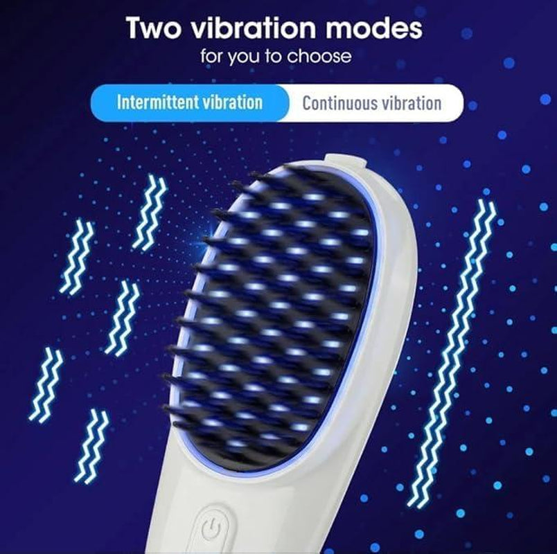 Electric Scalp Massager & Hairbrush for Hair Growth – Rechargeable, Head Scrubber, Cordless Handheld Massager Ideal for Hair Repair, Stress Relief
